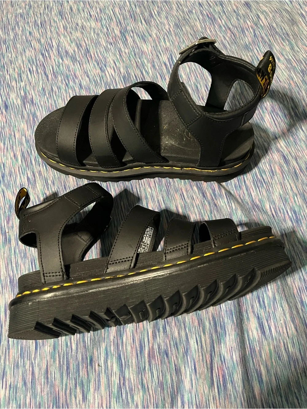 Dr. Martens black Blaire gladiator bouncing soles sandals women’s size 8